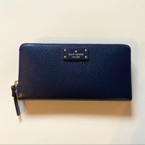 NEW Kate Spade navy blue grove street neda wallet
